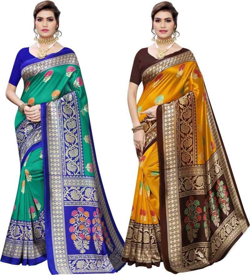 Special  Printed Art Silk Sarees (Combo)